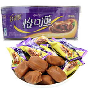 怡口莲 巧克力味夹心太妃糖 188g 折10元(20，99-50)