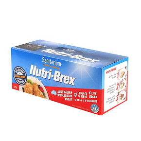 秒杀预告# Nutri-brex 优粹麦低脂谷物375g 12点 1元秒杀(库存200)