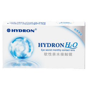 HYDRON 海昌 H2O 隐形眼镜月抛 6片装 38元包邮