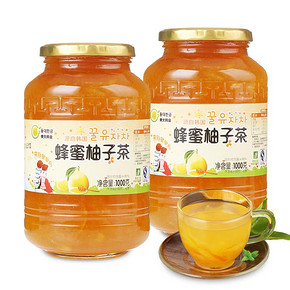 前10分钟# 东大韩 金蜂蜜柚子茶1000gx2瓶 14点 34.9元包邮(49.9-15券)