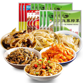 前30分钟# 鱼泉 重庆特产咸菜下饭菜混装1254g 22点 16.9元包邮(24.9-8)