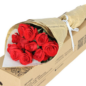 女王的礼物 天堂鸟 云南直发玫瑰鲜花11朵 29.9元(39.9-10券)