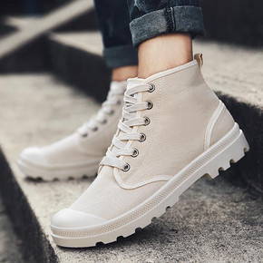 有型有范# 卡洛滨克 潮款帆布复古马丁靴  59元包邮(89-30券)