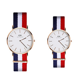 时尚随心# DW 纯黑色尼龙帆布手表表带2条 15.8元包邮(25.8-10券)