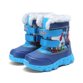 漫威合作款# 小骆驼 儿童加绒高帮雪地鞋  99元包邮(199-100券) 内附单品推荐