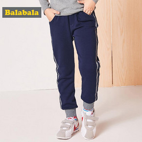 双11预售# Balabala 巴拉巴拉 男童加厚运动裤  78元(定金10+尾款68)