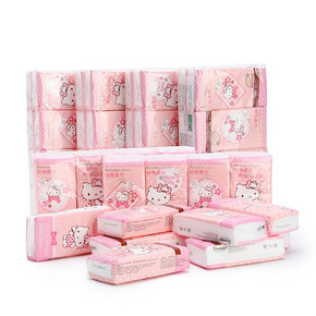 双11预售# 全棉时代 HelloKitty干湿两用洗脸棉柔巾 80片*6袋 81.4元(定金10+尾款71.4)
