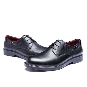 双11预售# 奥康男鞋 男真皮黑色男士皮鞋  179元(定金20+尾款159)