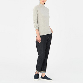 双11预售# 无印良品 MUJI 女式 棉弹力高领  88元(定金15+尾款73)
