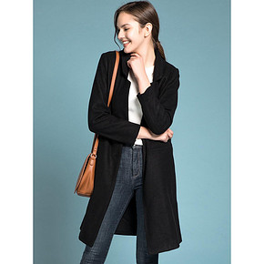 双11提前加购# Old Navy 秋冬女士单排扣西装长款大衣 239元(249-10券)