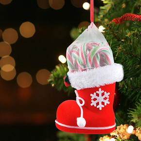缤纷色彩# 圣诞创意礼物靴子拐杖棒棒糖礼盒  17.9元包邮(32.9-15券)
