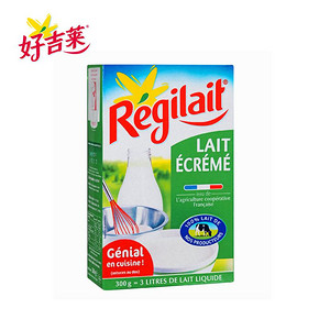 美味可口# REGILAIT 法国瑞记脱脂奶粉300g  32元包邮(62-30券)