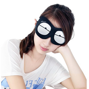 遮光透气# 可爱睡眠眼罩耳塞防噪音三件套 8.9元包邮(13.9-5券)