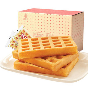 第2份半价# 回头客 华夫饼面包早餐800g 24.8元包邮(29.8-5券)