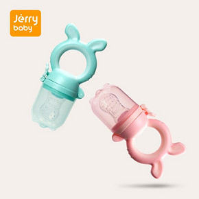 安全健康# jerrybaby婴儿咬咬袋吃水果磨牙棒  9.9元包邮(39.8-10券)