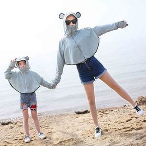 亲子款 夏季防紫外线兔耳朵防晒衣 券后￥23.8