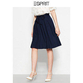 ESPRIT女装天丝纯色轻薄系带收腰半身裙-058EO1D001 *3件 438.9元（合146.3元／件）