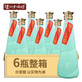 泸州老酒坊 典藏 52度浓香型白酒500ml*6瓶装 含3个手提袋 6.2折 ￥369