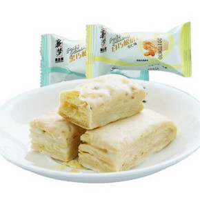 襄梦千层酥松塔7枚饼干休闲美味零食杏仁味榛子味丹原味 券后9.9元
