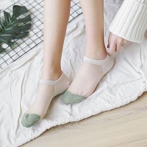 日系蕾丝水晶袜玻璃丝袜*5双 券后23.8元