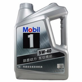 Mobil 美孚 银美孚全合成机油 SN级 5w-40 4L 289元