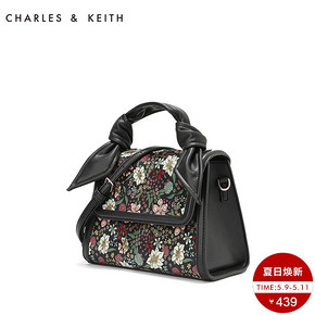 CHARLES＆KEITH单肩包SL2-50780739欧美扭结装饰女士手提包 439元