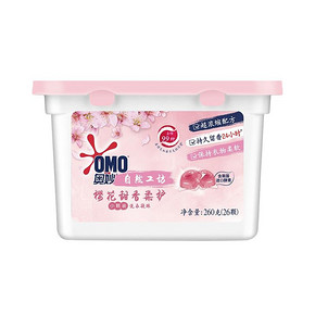 13日0点：奥妙（OMO） 洗衣凝珠 甜柔樱花 26颗 *2件 +凑单品 59.9元（合29.95元/