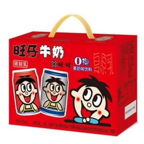 旺旺 旺仔牛奶+O泡果奶组合装 245ml*8罐 *4件 68元包邮（双重优惠）
