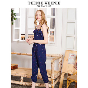 Teenie Weenie小熊夏女装宽松吊带连体裤TTTN82503B 359元