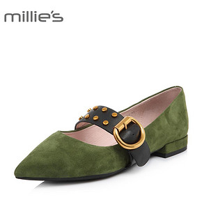 ￥499包邮 millie's 妙丽 06813AQ8 女款玛丽珍鞋