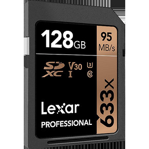 Lexar 雷克沙 633X UHS-I高速 SDXC卡 128GB 147元包邮