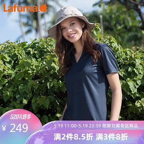 LAFUMA 乐飞叶 V领短袖T恤 124元