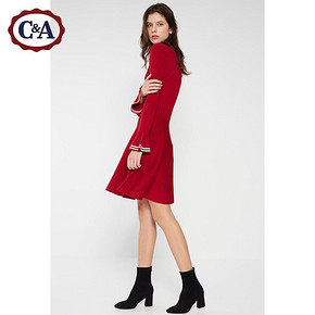 C＆A 西雅衣家 CA200212365 女士针织连衣裙 99元