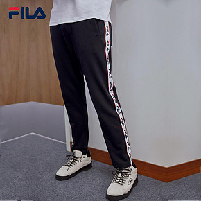 FILA 斐乐官方 男子运动长裤 2019春季新款休闲织带长裤男裤子 449元