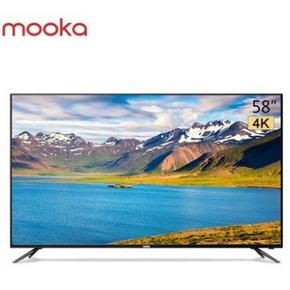 1日0点 MOOKA 模卡 U58A5 58英寸 4K 液晶电视 1799元