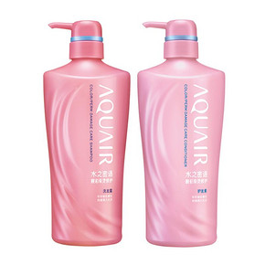资生堂水之密语靓彩染烫修护洗发露护发素600ml*2 套装 93.6元