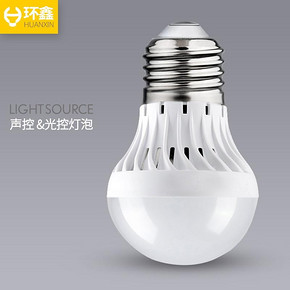 声光控led灯螺口楼道过道雷达红外人体感应走廊家用智能声控灯泡 7.9元