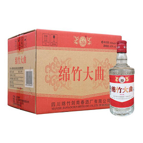 剑南春白酒红标绵竹大曲52度500mL*12瓶整箱装浓香型白酒 109元