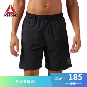 Reebok 男子训练短裤 185元5折