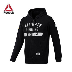 Reebok 男子搏击训练健身连帽卫衣 7折420元