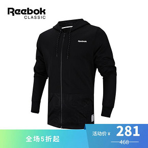 Reebok 男子连帽运动衫 6折281元