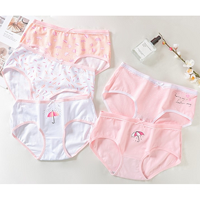 Langsha 浪莎 1560 女士三角内裤 5条装 19.9元包邮