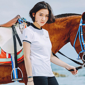 探路者POLO短袖T恤女 春夏户外女快干舒爽POLO短袖T恤TAJG82834 74.25元