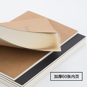 GuangBo 广博 牛皮纸笔记本 40页 25K 5本装 8.5元