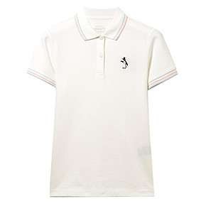 佐丹奴Polo女 新款翻领T恤女 企鹅刺绣弹力棉短袖POLO衫 13319202 79.9元