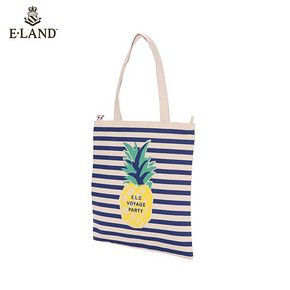 ELAND夏季新款沙滩郊游文艺小清新单肩帆布包女EEAK8S641M *3件 208.56元（合69.52