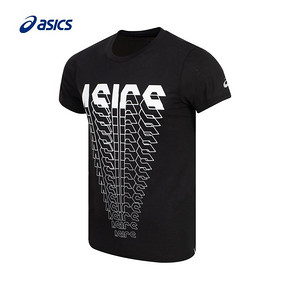 ASICS亚瑟士 2019春夏 新款 男式印花LOGO短袖衫 2031A694-002 179元