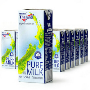 Theland 纽仕兰 全脂牛奶 250ml 24盒 *2件 +凑单品 109.21元（双重优惠） ￥109