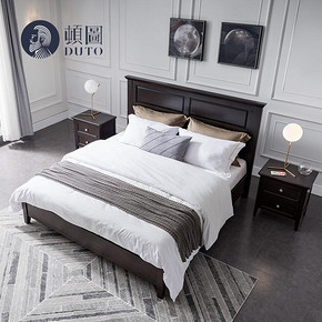 芝华仕顿图美式家具1.5单人床现代简约主卧双人1.8米实木床MC012J 3199元