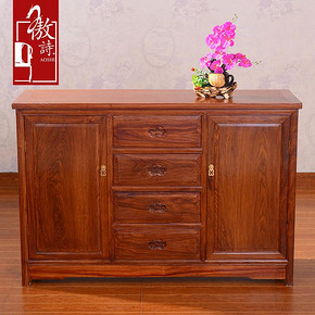傲诗 中式红木门厅鞋柜 实木鱼缸柜 花梨木储物柜 仿古家具 GAS24 4800元